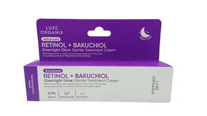 LUXE ORGANIX Retinol+ Bakuchiol Overnight Glow Gentle Treatment