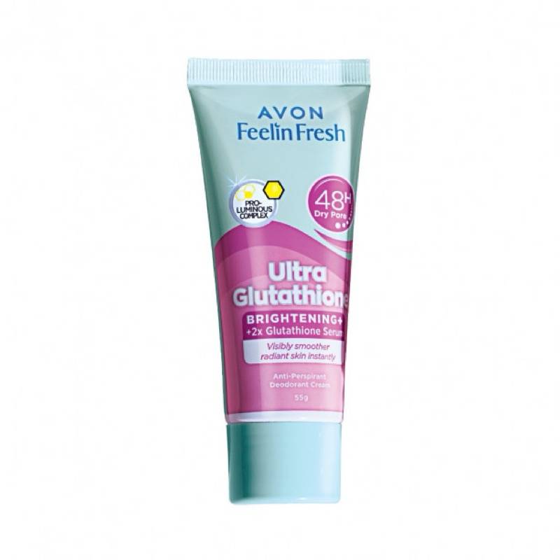 Avon Feelin Fresh ULTRA GLUTATHIONE Quelch Anti-Perspirant Deodorant Cream 55g