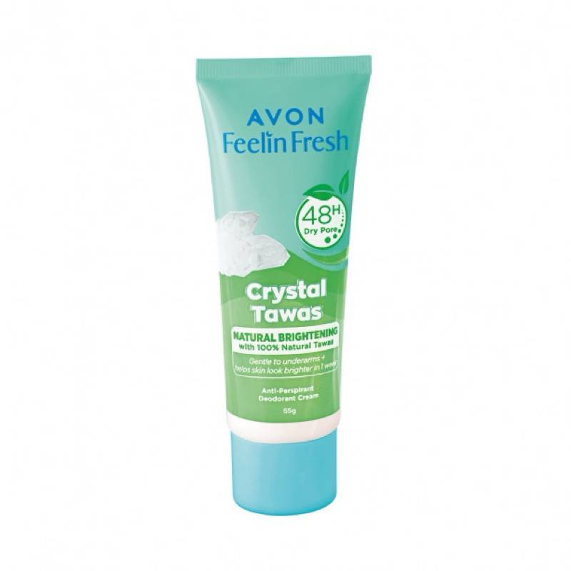 Avon Feelin Fresh CRYSTAL TAWAS Quelch Anti-Perspirant Deodorant Cream 55g