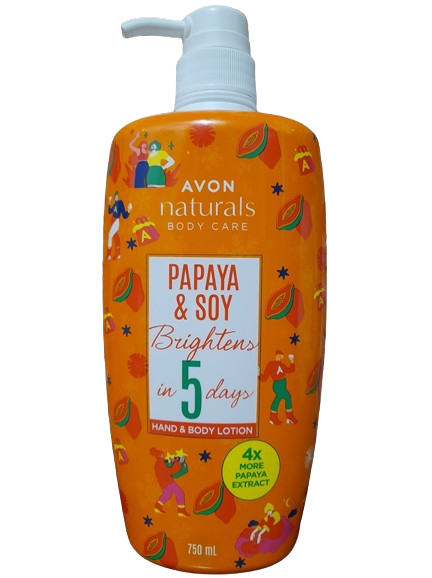 Avon Naturals Papaya & Soy Hand & Body Lotion 720ml