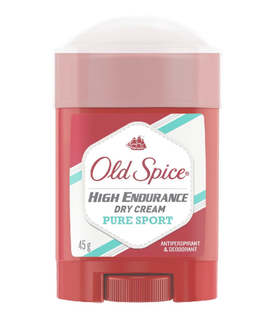 Old Spice High Endurance Dry Cream Pure Sport Deodorant 45g