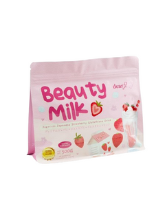 Dear Face Beauty Milk Strawberry Collagen Drink 500g