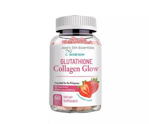 Nature Glow Glutathione Collagen Glow STRAWBERRY Flavour (60 chewable gummies)