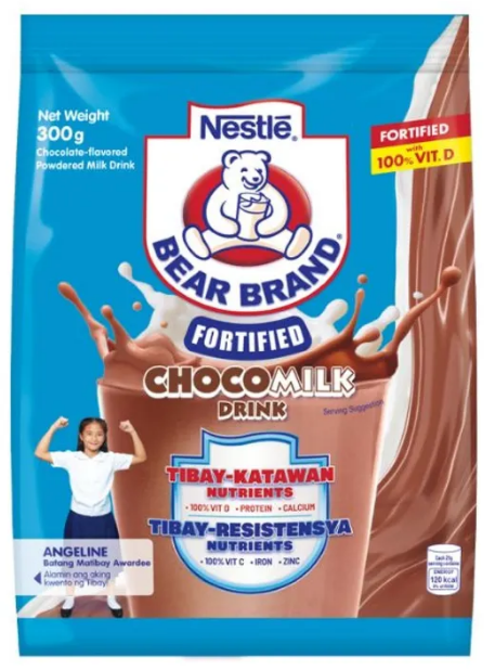 Bear Brand Fortified Powdered Choco Milk Drink With Zinc 300g