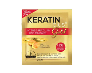 Keratin Plus Gold Intense Brazilian Hair Treatment 20g