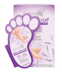 Brilliant Heel and Toe Exfoliating Lavender Foot Mask 40g