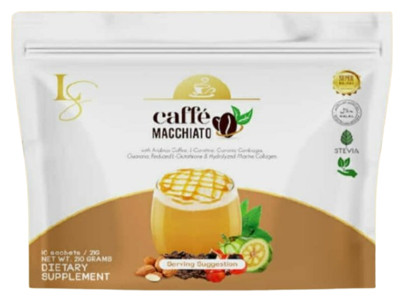 コーヒー Luxe slim caffe machiatto 1kg Caffe Macchiato Kilo Pouch - Luxe Beauty & Wellness Group