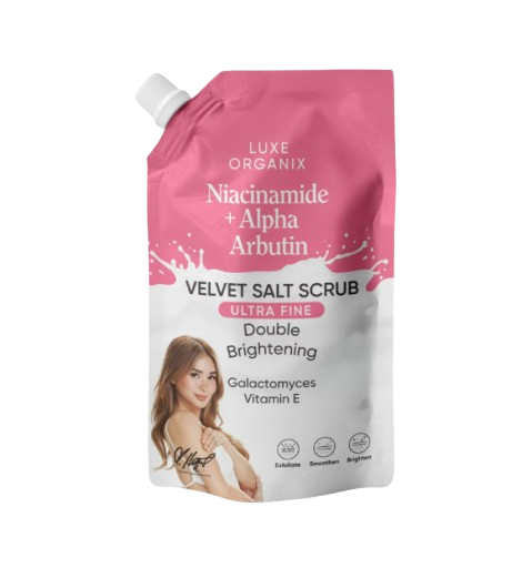 Luxe Organix Niacinamide + Alpha Arbutin Velvet Spa Salt Body Scrub 300g