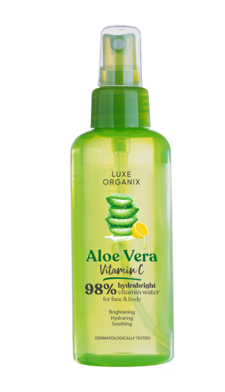 Luxe Organix 98% Aloe Vera Vitamin C hydrabright Vitamin Water 150ml