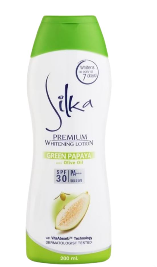 Silka Whitening Lotion Green Papaya 200 mL