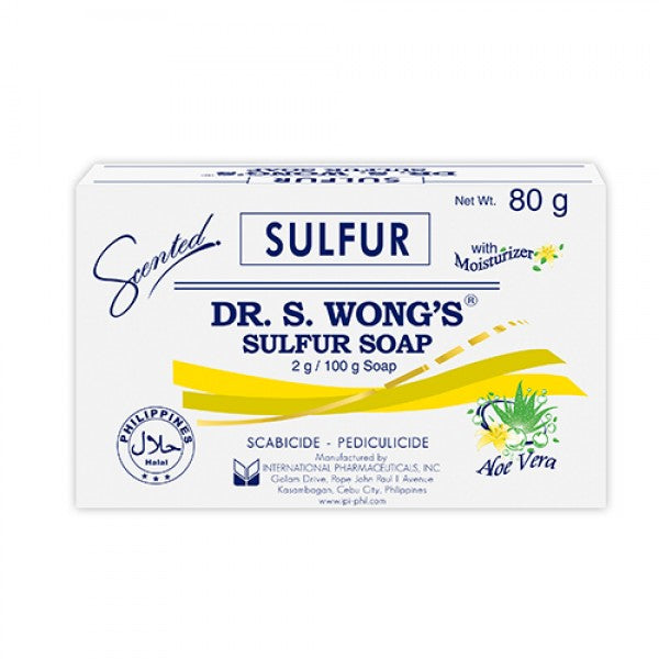 Dr. Wong's Sulfur Soap With Moisturizer Aloe Vera Soap 80g