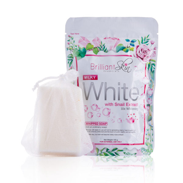 Brilliant Milky White Whipped Soap