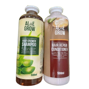 Aloe Grow Shampoo and Conditioner Jumbo Duo 500 mL