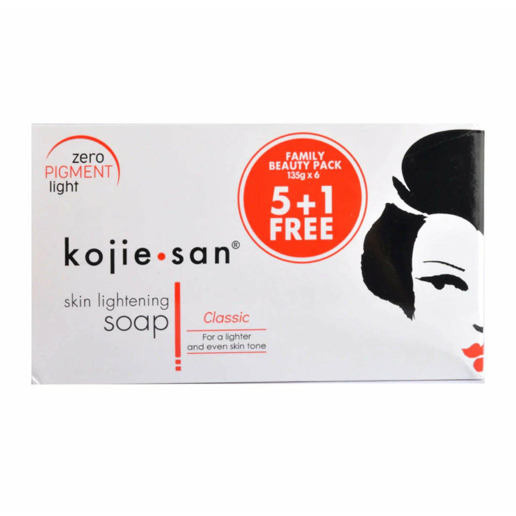 Kojie San 6 in 1 Whitening Soap 135 x 6 bars