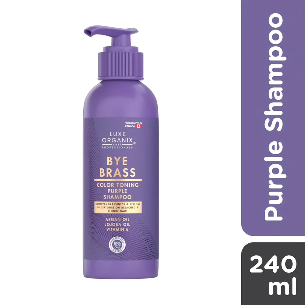 Luxe Organix Bye Brass Purple Shampoo 240ml