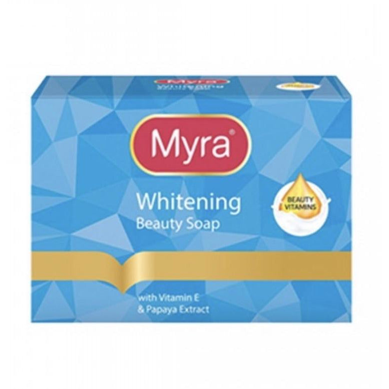 Myra E Whitening Bar Soap with Papaya and Vitamin E 90g