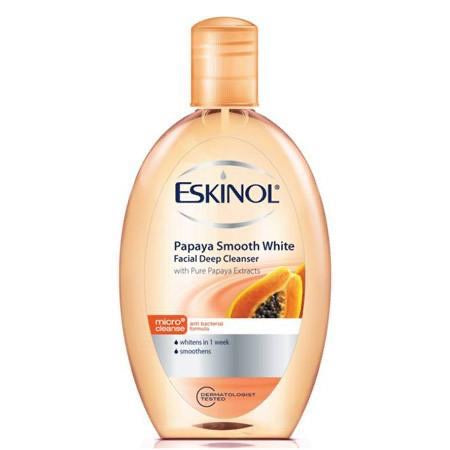 Eskinol Facial Cleanser Papaya Smooth White 225 mL