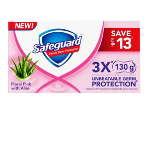 Safeguard Tripid Floral Pink Soap 3 x 130 g